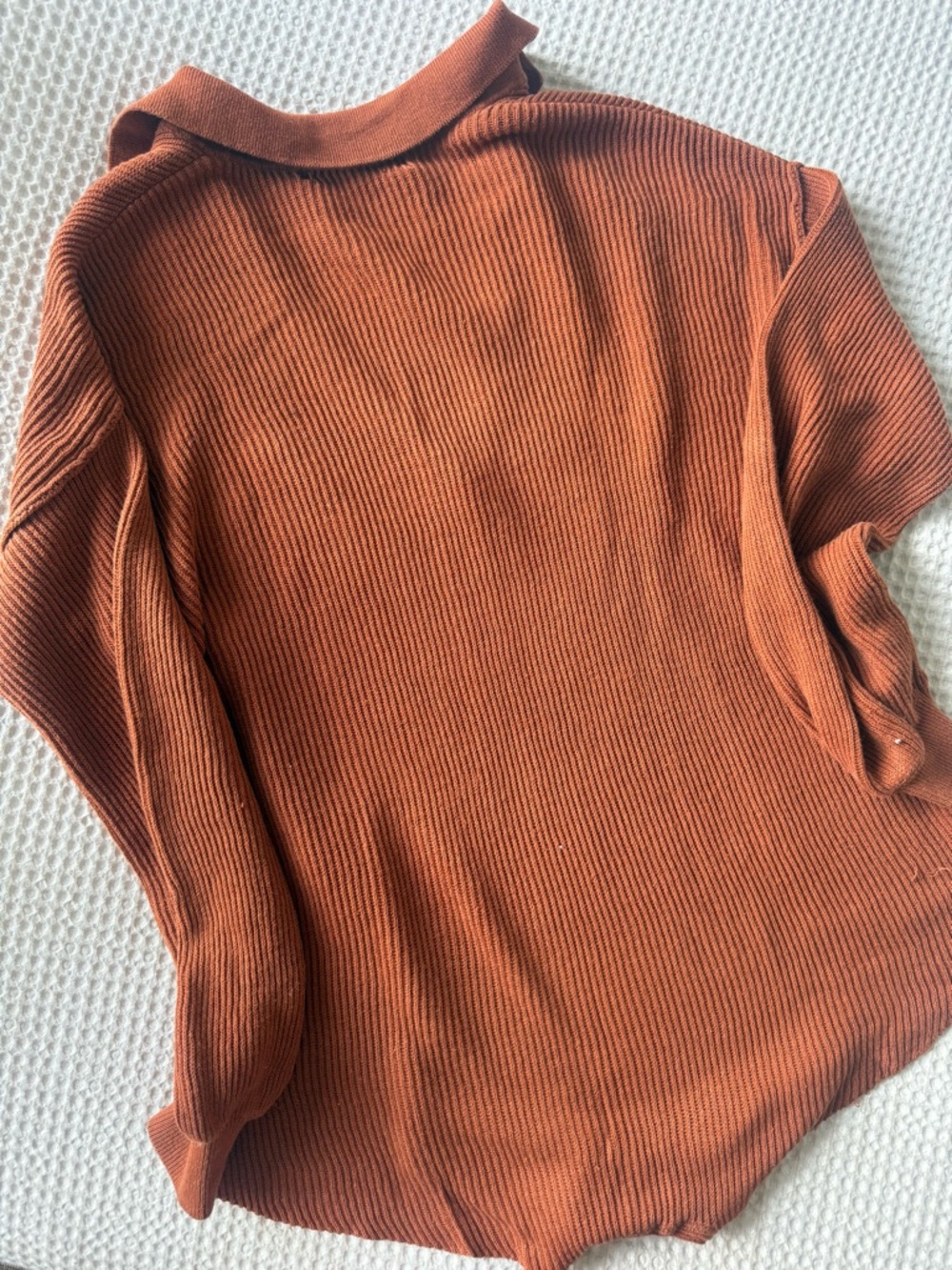 FREE PEOPLE Ribbed ROMPER Jumpsuit in Rust - Picture 5 of 5